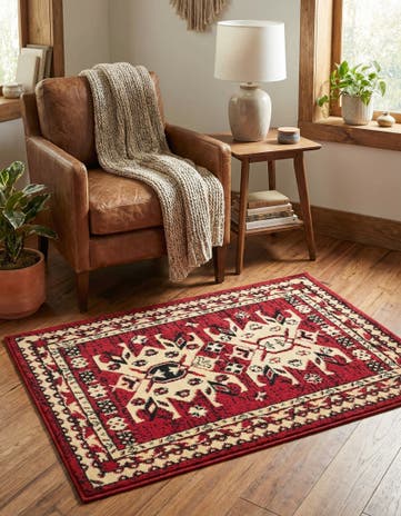 Red Heris Rug