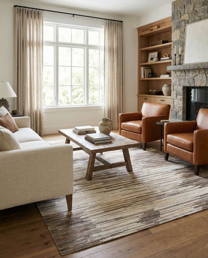 5' x 8' 3 Cowhide Rug