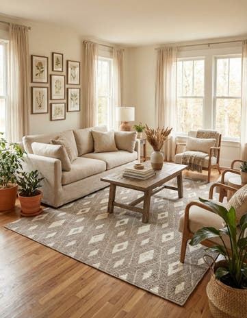 Cloud Gray Sepia Rug