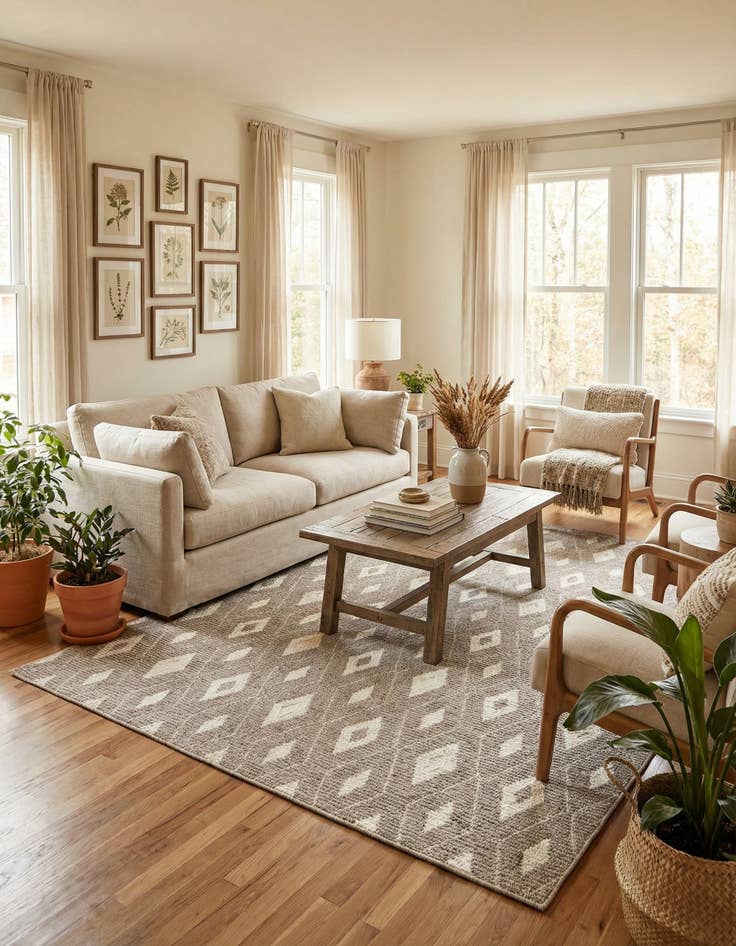 Detail image of  9' x 12' Sepia Rug