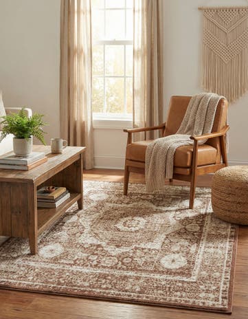 Chocolate Brown Ankara Rug