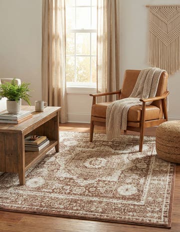 Chocolate Brown Ankara Rug