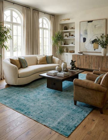 9' 11 x 13' 2 Hand Knotted Ultra Vintage Persian Wool Rug