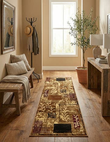 Beige Cafe Runner Rug