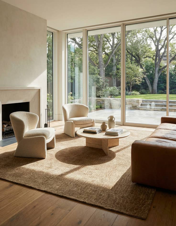 Detail image of 10' x 13' 7 Modern Nehmo Wool Rug