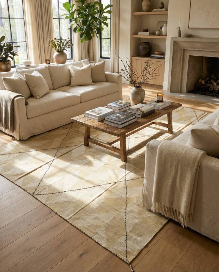 Detail image of 10' 2 x 12' 9 Hand Woven Kilim Modern Wool Rug