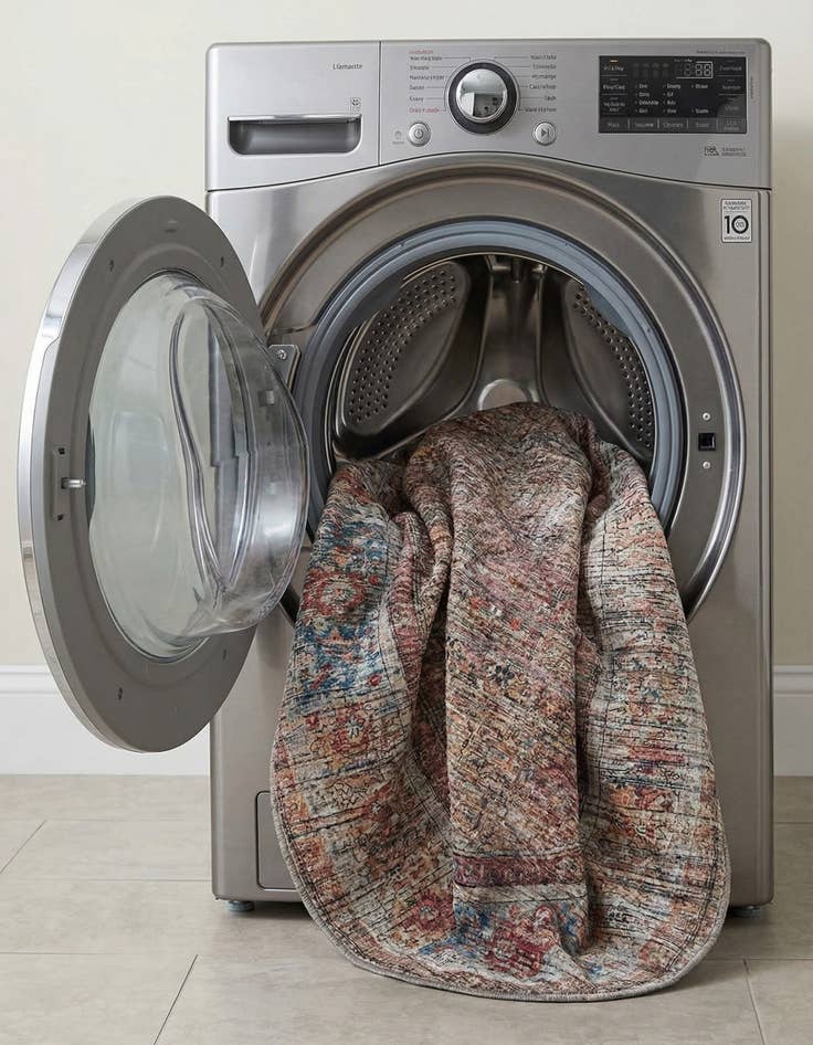 Detail image of 7' 10 x 10'  Washable Nostalgia Oval Rug