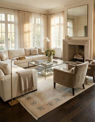 6' 9 x 9' 11 Hand Knotted Darya Wool Rug