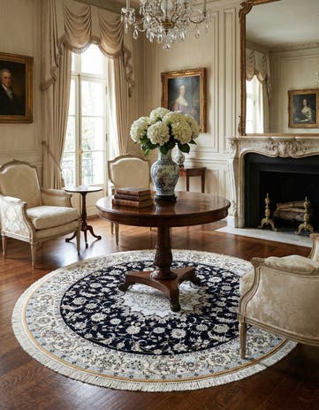 6' 8 x 6' 8 Nain Round Rug