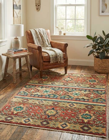 2' 9 x 4' 2 Hand Knotted Kazak Rug