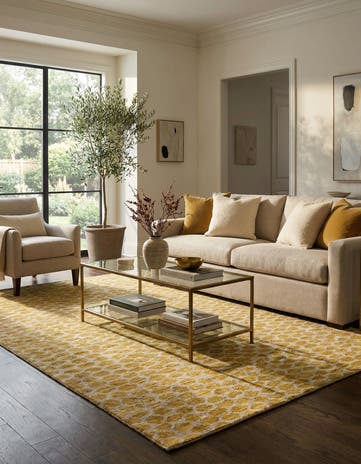 6' x 9' Hand Knotted Darya Wool Rug