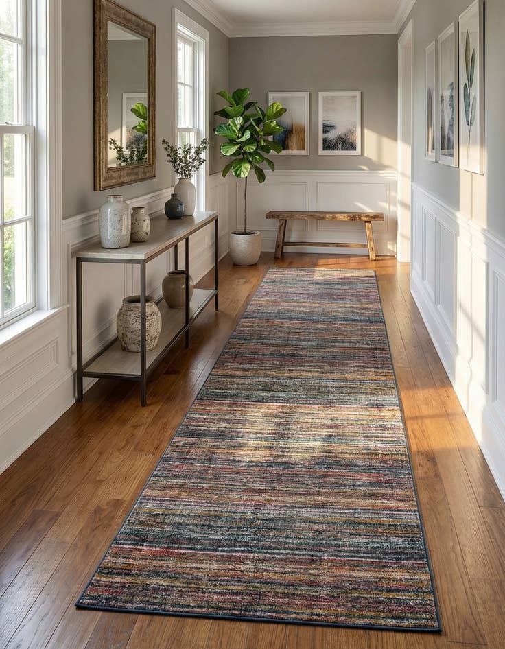 Detail image of 6' 3 x 26' 3 Gemstone Runner Rug