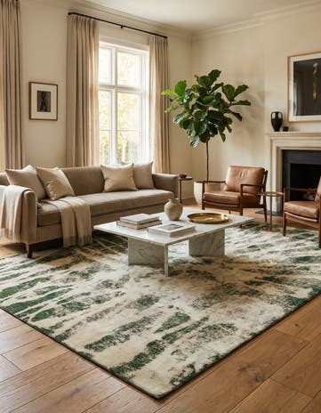 6' 7 x 9' 5 Hand Knotted Ultra Vintage Persian Wool Rug