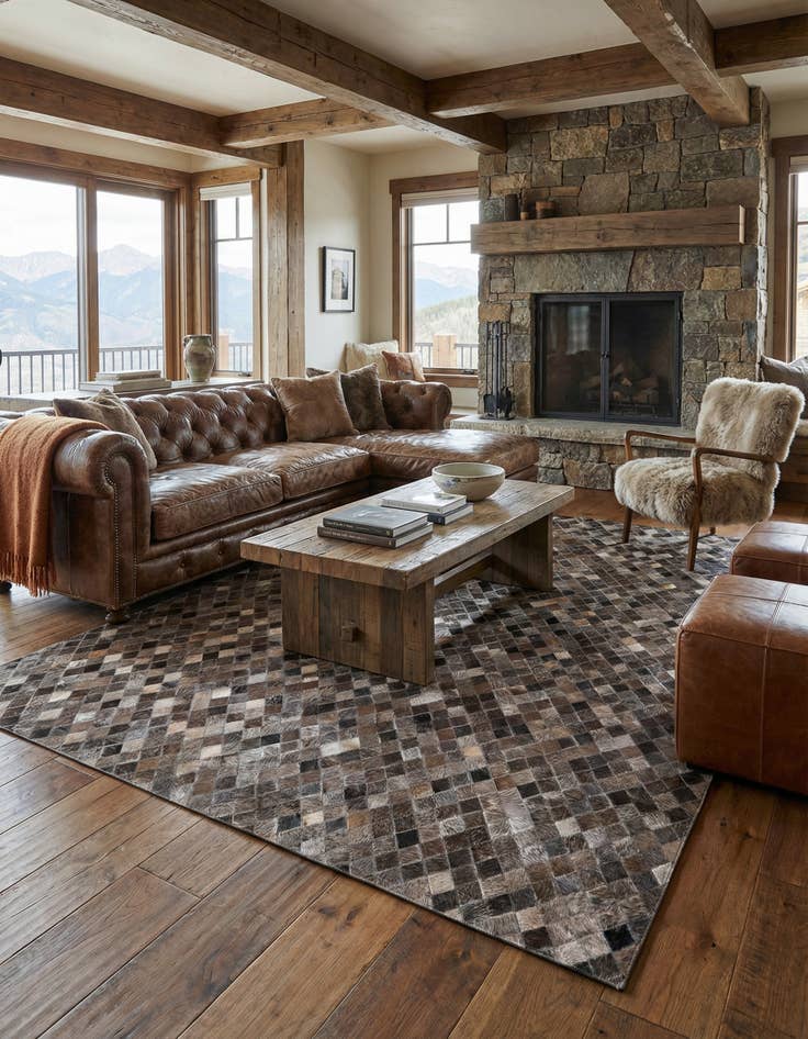 Detail image of  5' x 8' 1 Cowhide Rug