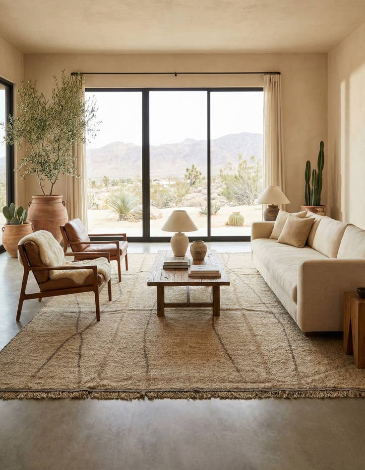 Detail image of 9' x 12' 7  Hand Knotted Moroccan Wool Rug