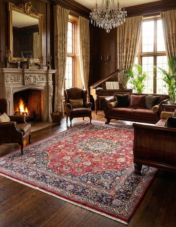 9' 9 x 13' 1 Mashad Wool Rug
