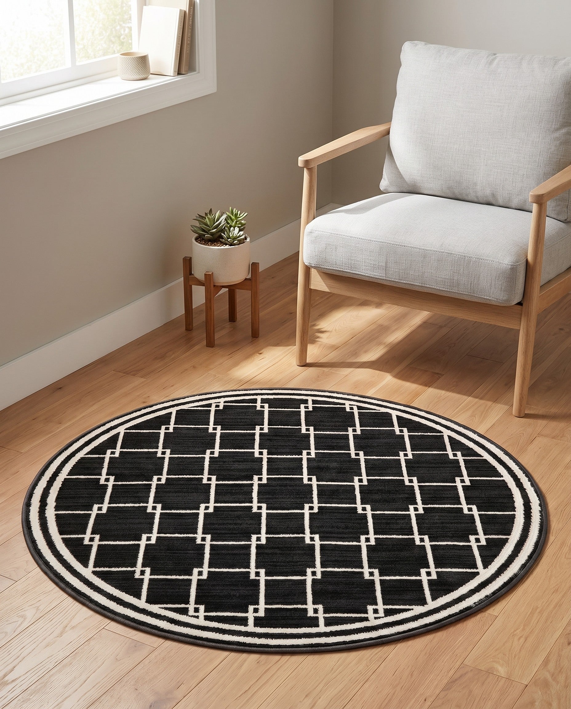 Jill Zarin 3' x 3' Metropolitan Uptown Round Rug