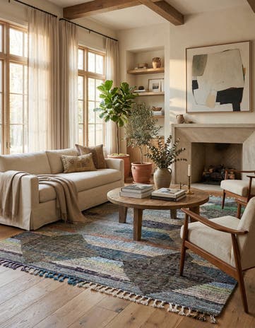 8' 2 x 10' 1 Hand Knotted Moroccan Wool Rug