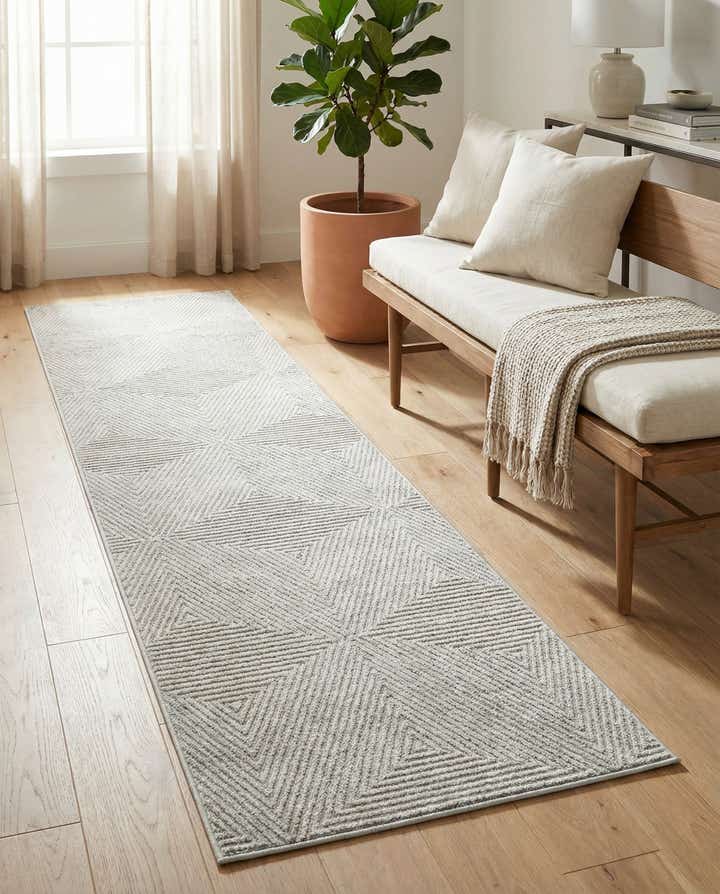 2' 7 x 12' Easy-Clean Sabrina Soto Indoor / Outdoor Runner Rug