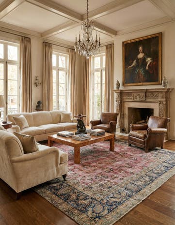 8' 11 x 12' 6 Vintage Royal Wool Rug
