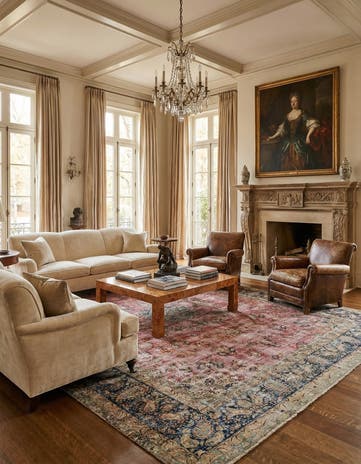 8' 11 x 12' 6 Vintage Royal Wool Rug