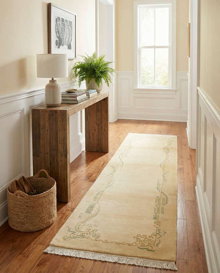 2' 7 x 9' 10 Hand Knotted Darya Wool Runner Rug