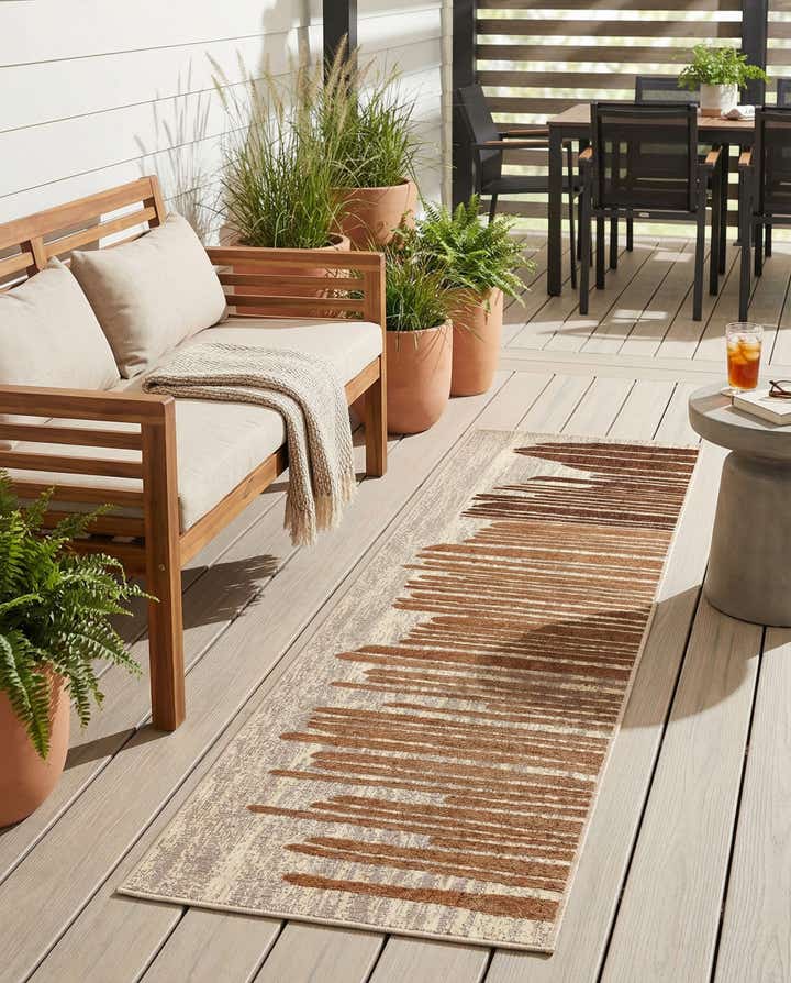 60cm x 245cm Leicht zu reinigen Modern Innen- / Aussenbereich Läufer Teppich