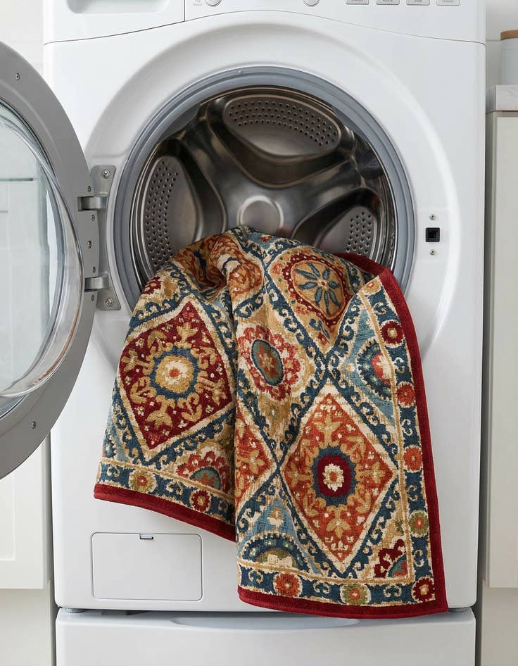 Detail image of  6' x 9'  Washable Modern Indoor / Outdoor Rug