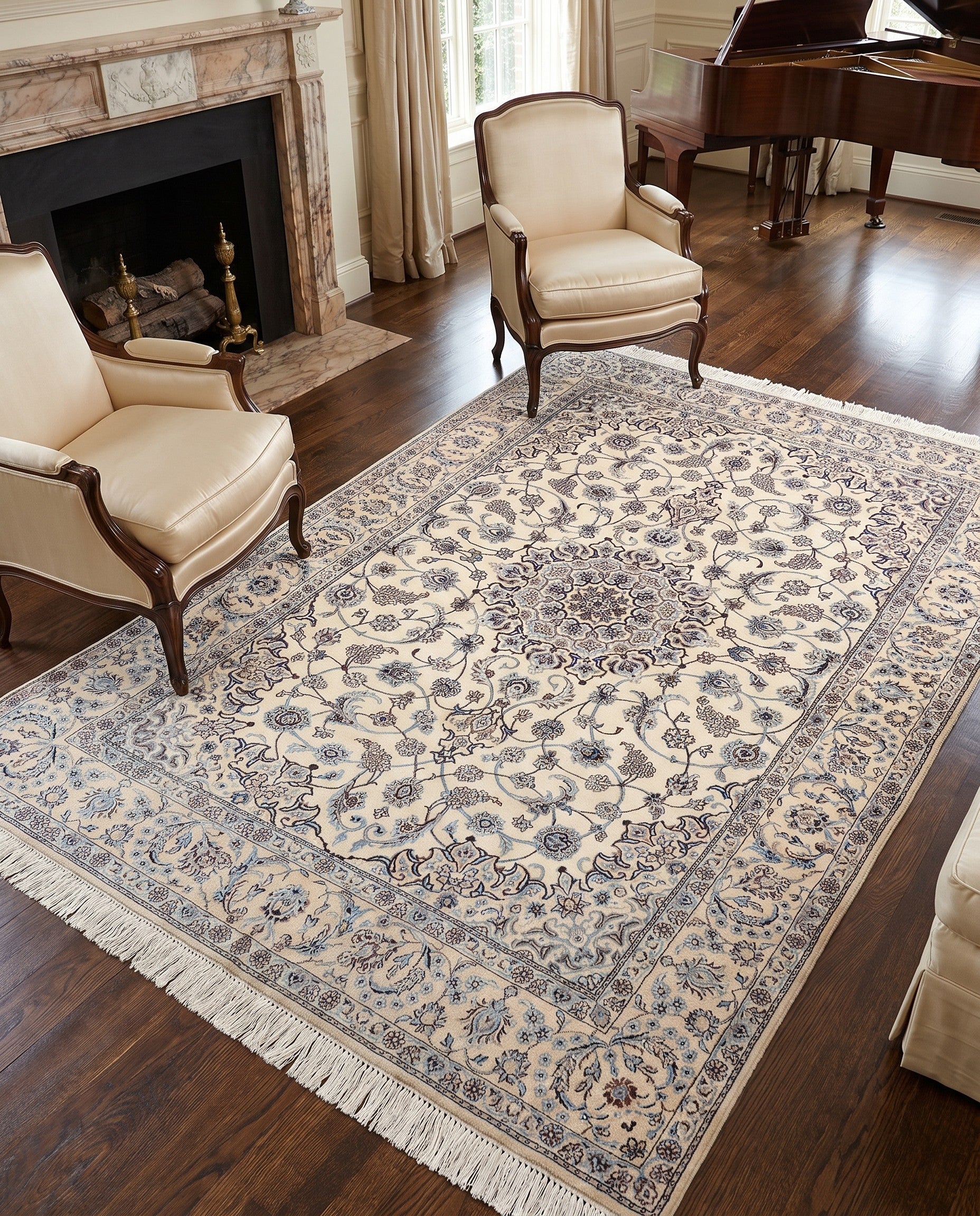 4' 8 x 7' 4 Nain Rug