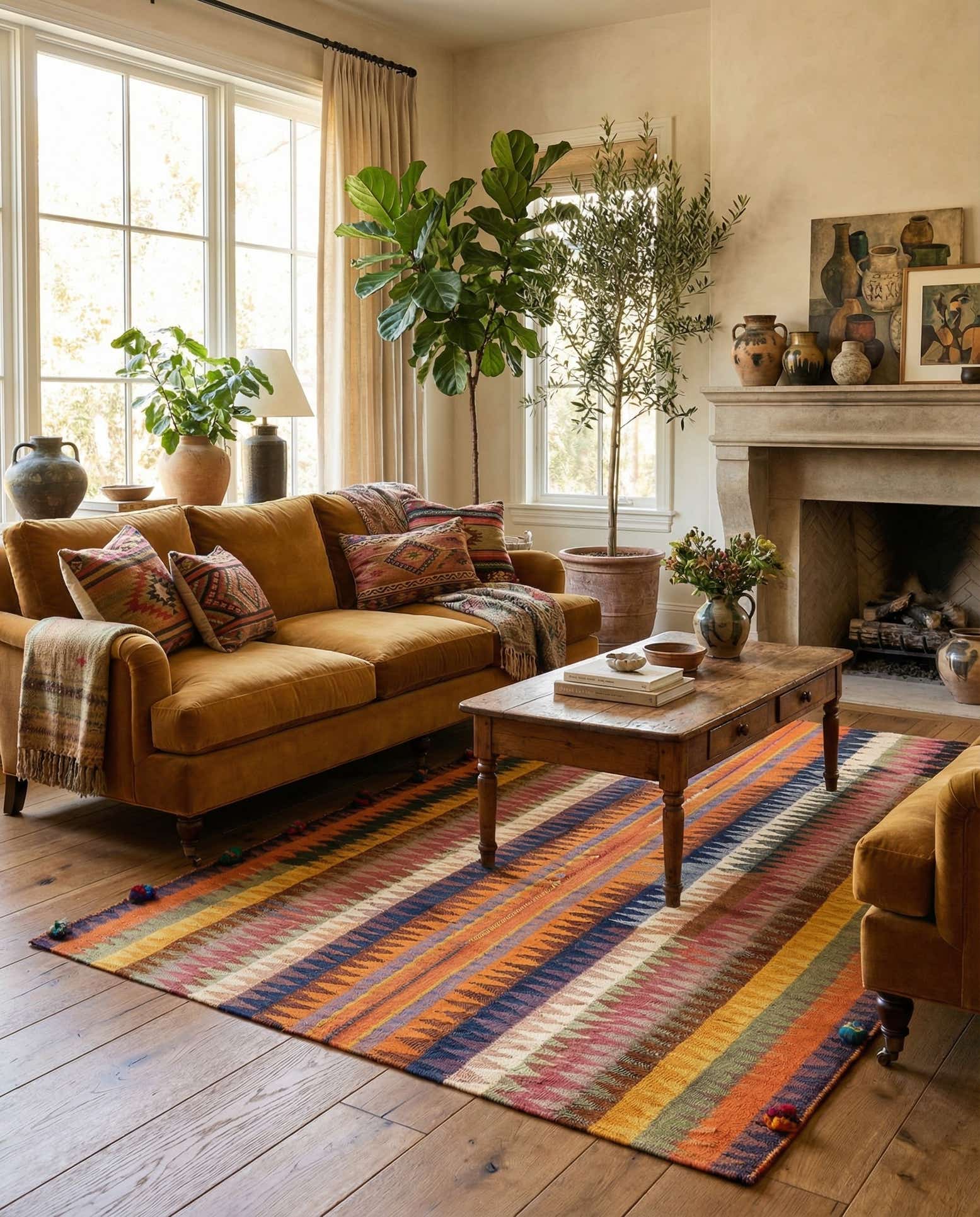 4' 8 x 6' 8 Jajim Rug
