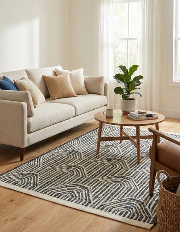 4' 1 x 6' 2 Hand Woven Rug