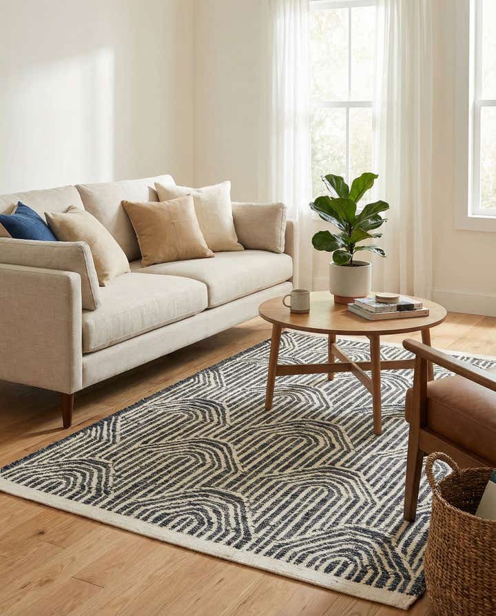 4' 1 x 6' 2 Hand Woven Rug