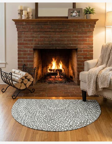 2' 2 x 3' 7 Handmade Braided Chindi Hearth Rug