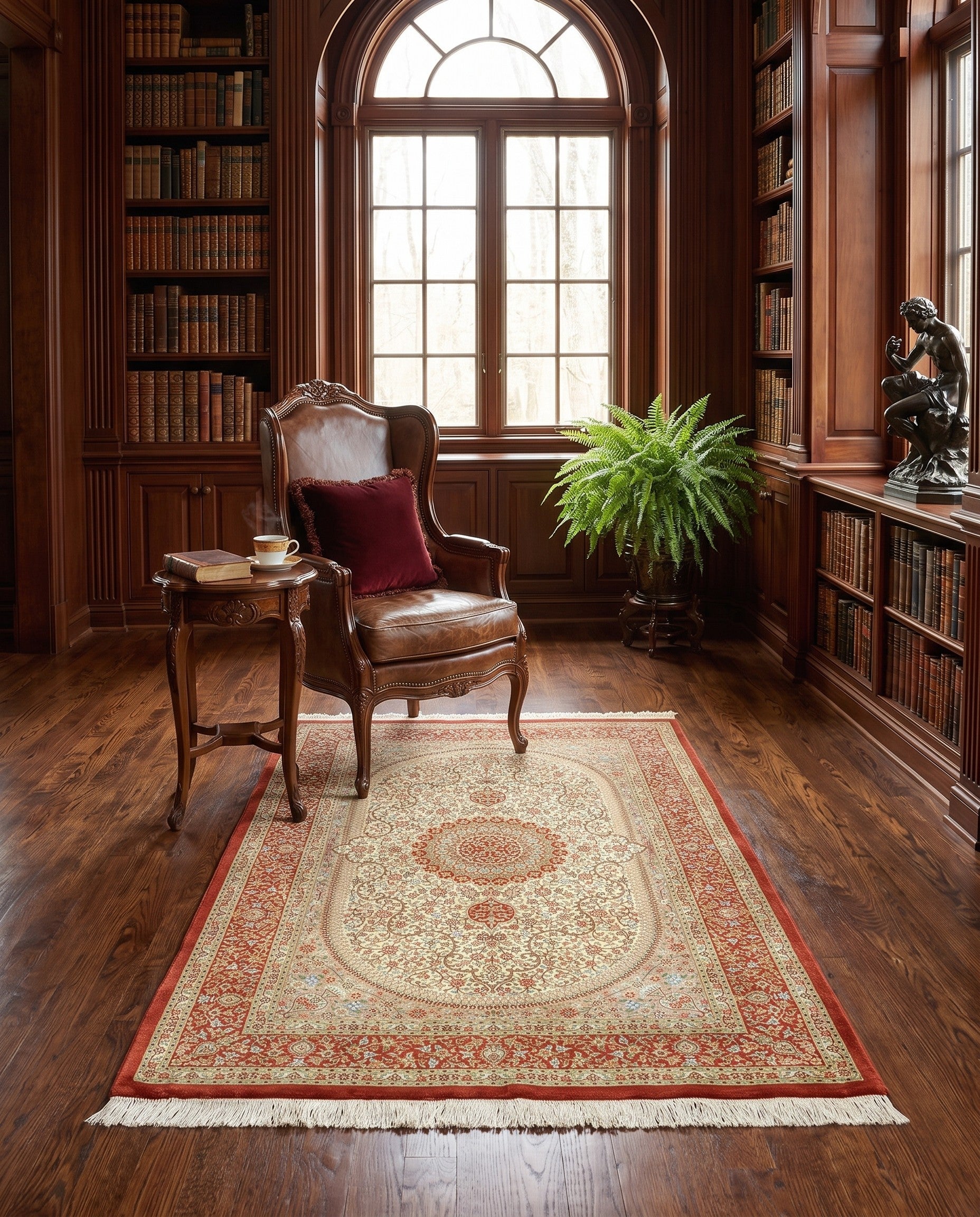 3' 3 x 5' Ghom Silk Rug