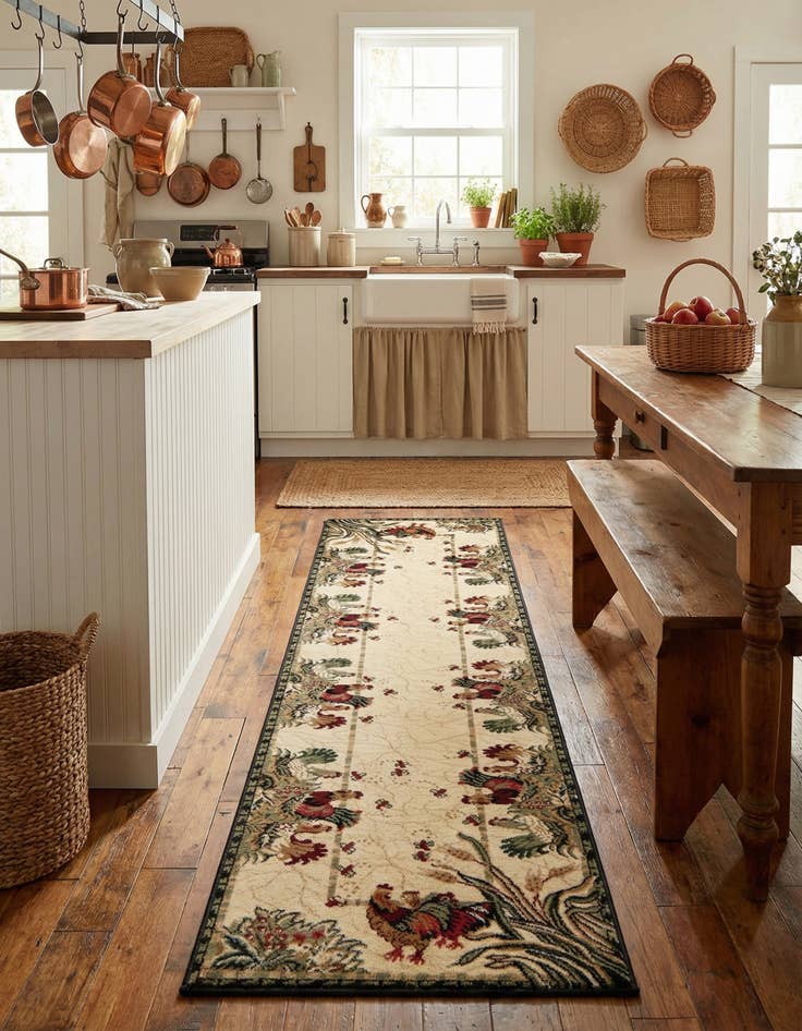 Detail image of 2' 7 x 10' Country Runner Rug