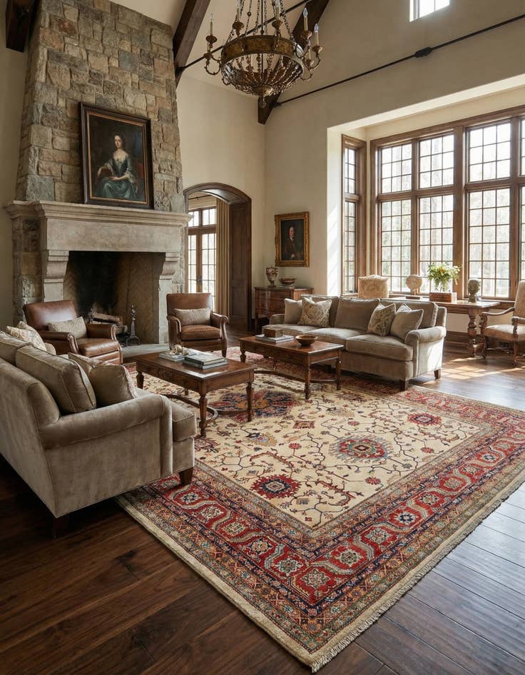 Detail image of 9' 7 x 14' 1 Kazak Wool Rug