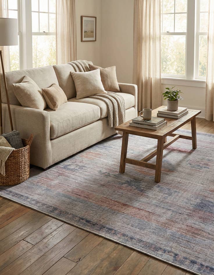 Detail image of  7' 3 x 7' 3  Washable Sisu Square Rug