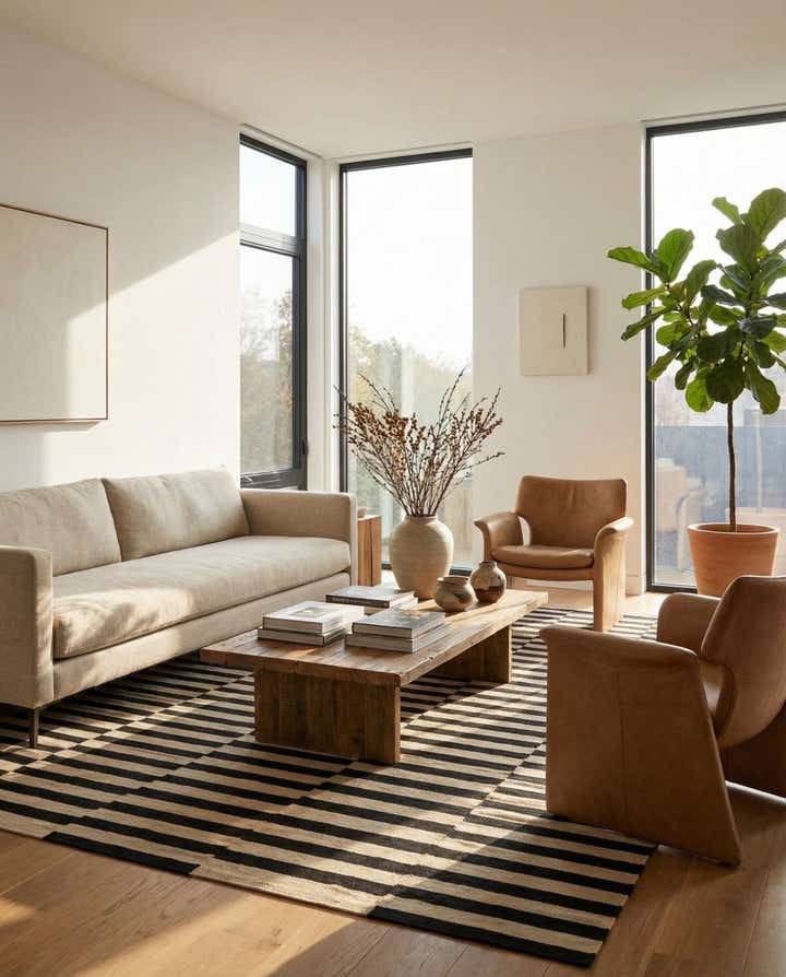 8' 7 x 11' 1 Hand Woven Kilim Modern Wool Rug