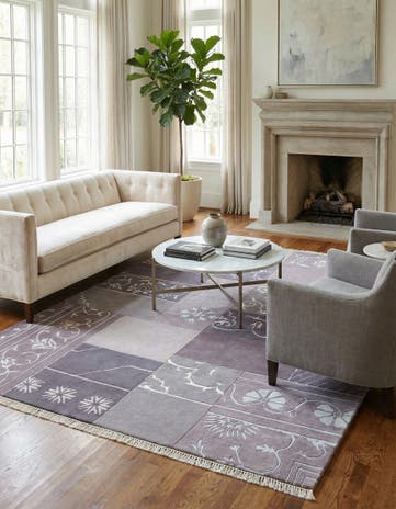 5' 7 x 8' Hand Knotted Darya Wool Rug