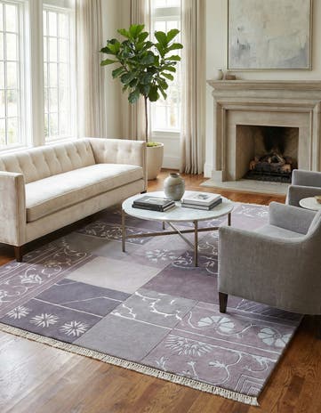 5' 7 x 8' Hand Knotted Darya Wool Rug