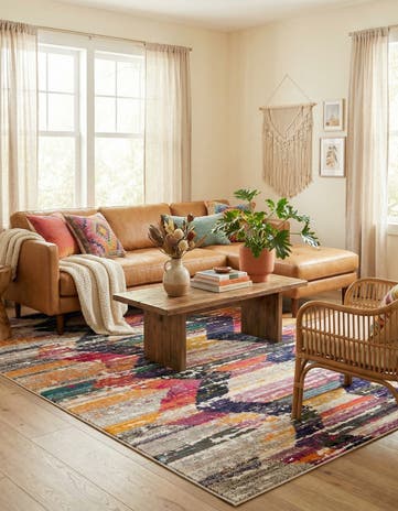 7' 10 x 10' Washable Vivid Rug