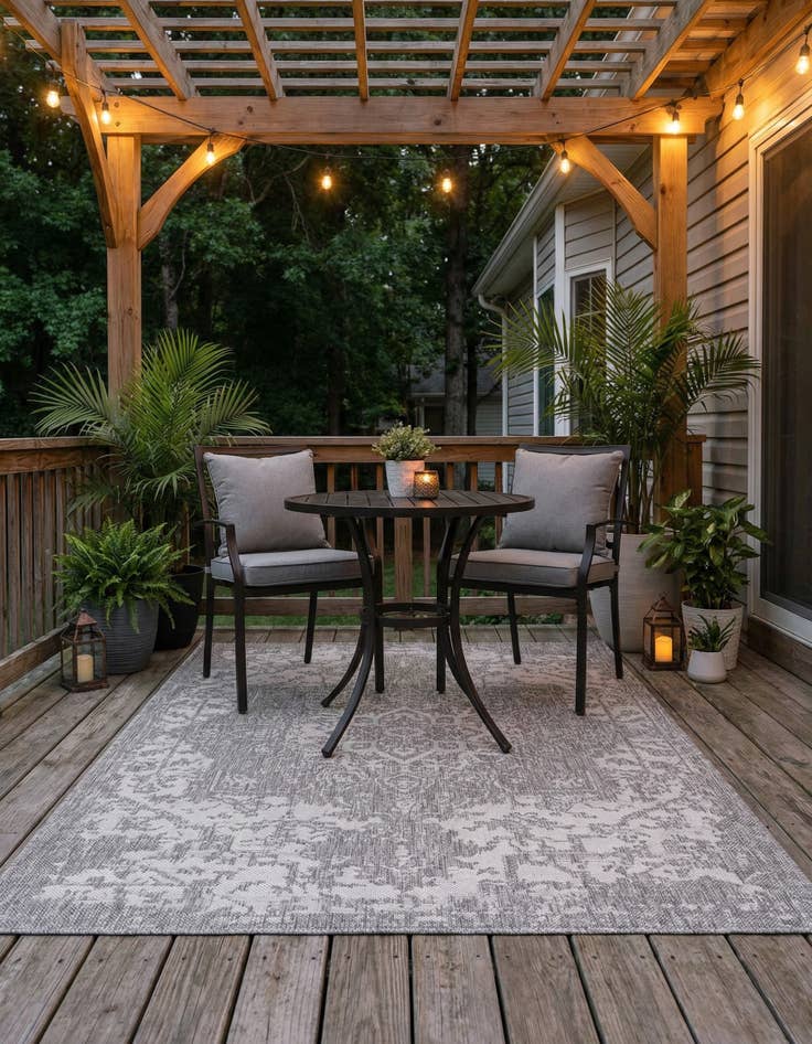 Detail image of 4' x 6' Easy-Clean Jill Zarin Dubai Indoor / Outdoor Rug