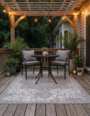 4' x 6' Easy-Clean Jill Zarin Dubai Indoor / Outdoor Rug