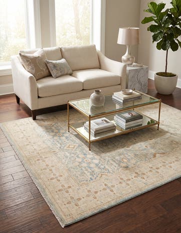 4' 10 x 6' 7 Hand Knotted Ziegler Rug