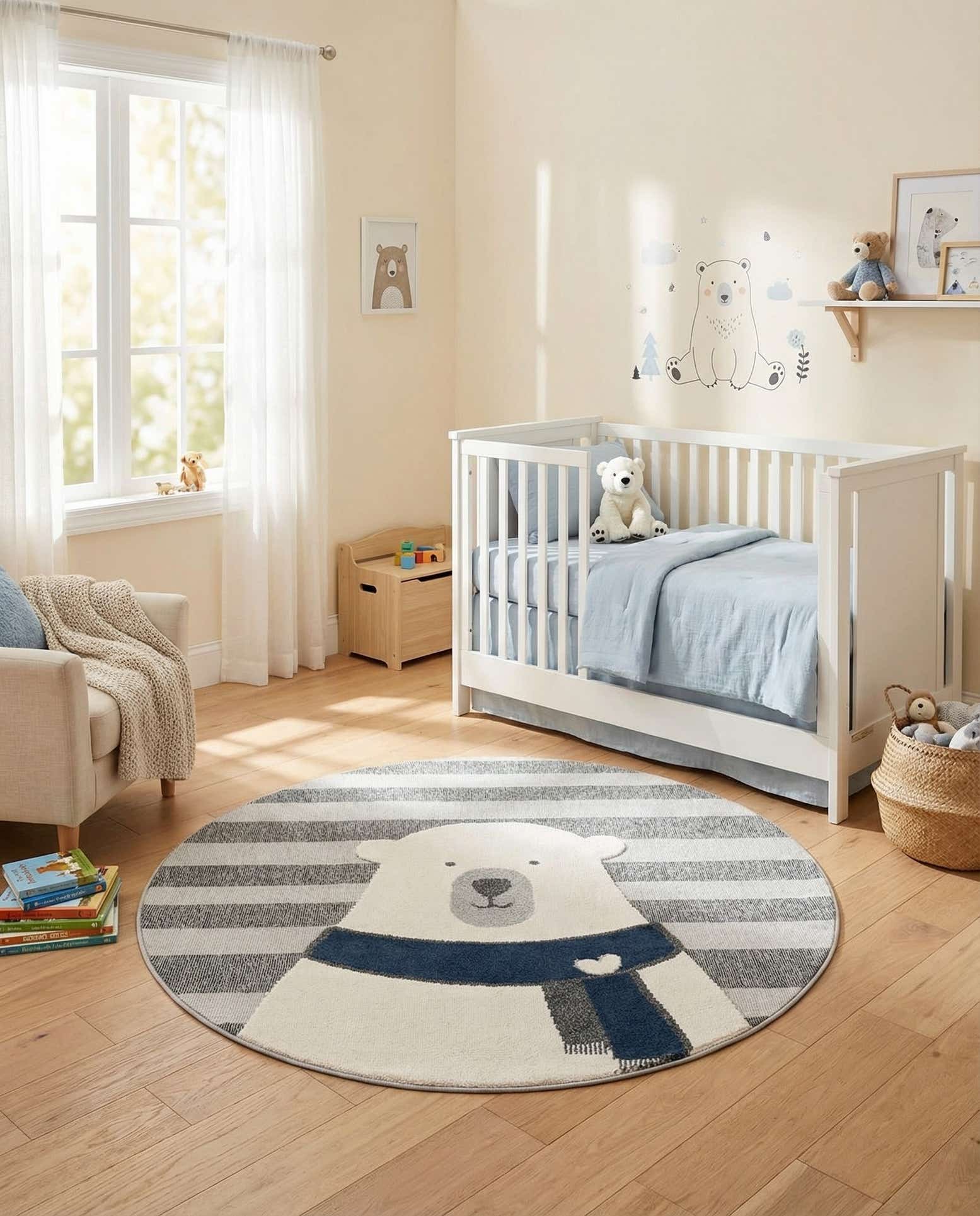 7' x 7' Whimsy Kids Round Rug