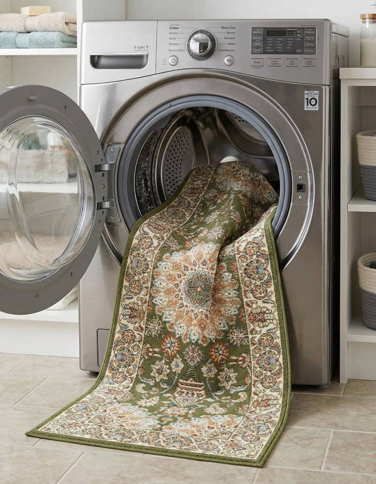 Detail image of 2' x 8'  Washable Traditional Indoor / Outdoor Runner Rug