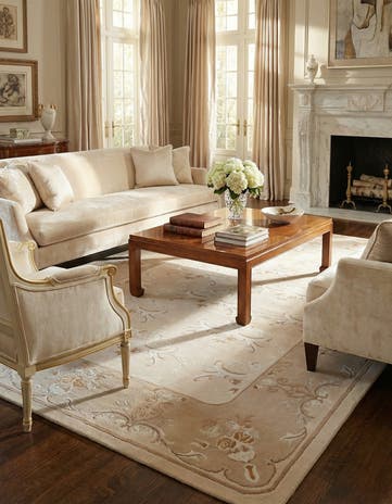 6' 9 x 9' 10 Hand Knotted Darya Wool Rug