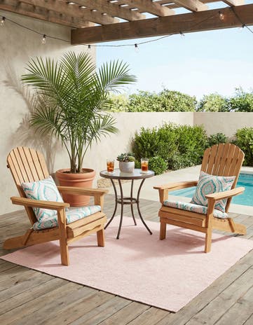 5' 1 x 5' 1 Easy-Clean Jill Zarin Palm Springs Indoor / Outdoor Square Rug