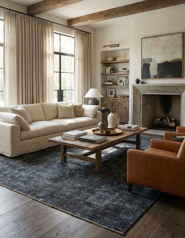 9' 5 x 11' 8 Hand Knotted Ultra Vintage Persian Wool Rug
