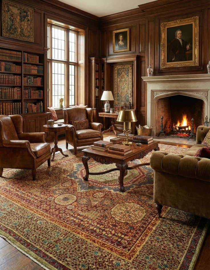 Detail image of 8' 3 x 9' 10  Hand Knotted Mamluk Ziegler Oriental Rug